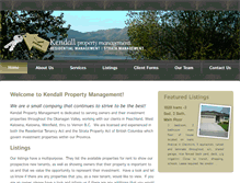 Tablet Screenshot of kendallpm.com